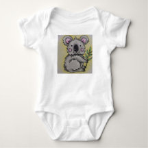 Diseño de koala para pelele de bebé