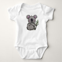 Diseño de koala para pelele de bebé