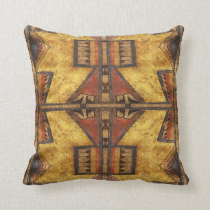 diseño de la almohada de Cheyenne Parfleche de los