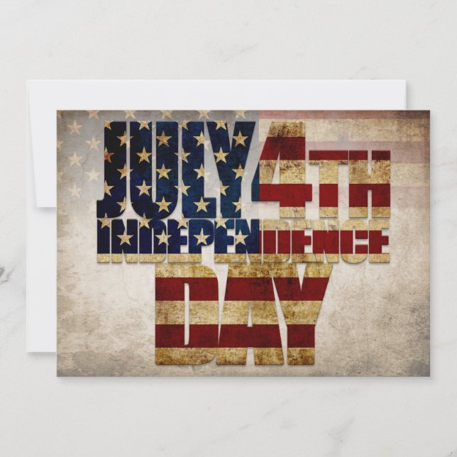 Diseño de la bandera de época del 4 de julio, Día  (Anverso)