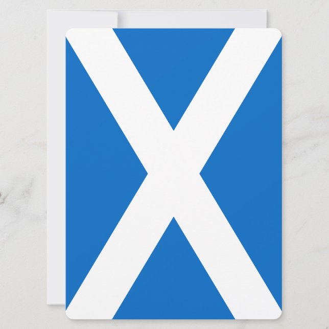 Diseño de la bandera de Escocia (Anverso)
