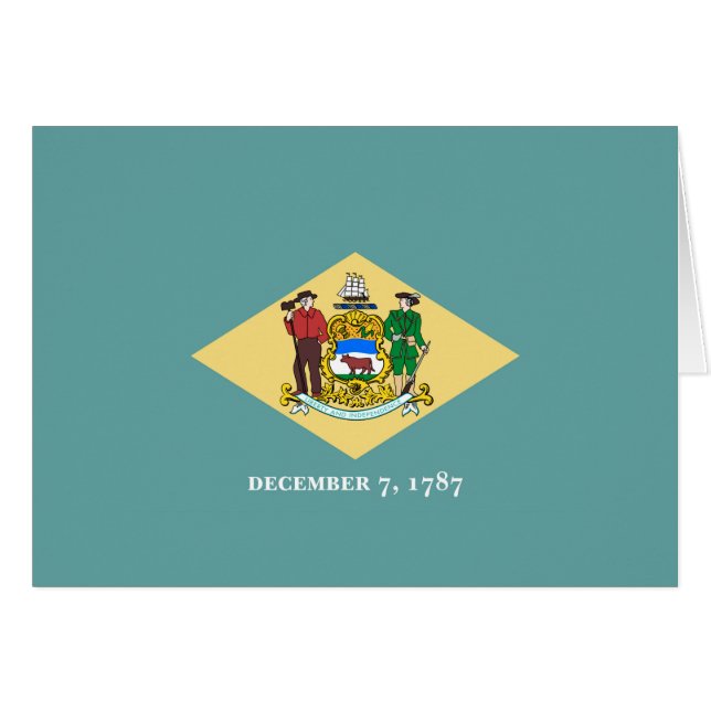 Diseño de la bandera de estado de Delaware (Anverso (Horizontal))