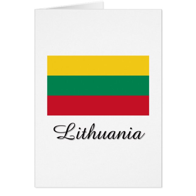 Diseño de la bandera de Lituania (Frente)