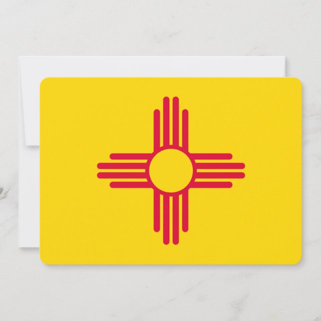 Diseño de la bandera de Nuevo México (Anverso)