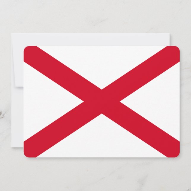 Diseño de la bandera del estado de Alabama (Anverso)