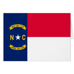 Diseño de la bandera del estado de Carolina del No