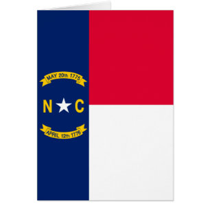 Diseño de la bandera del estado de Carolina del No