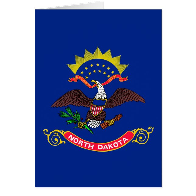 Diseño de la bandera del estado de Dakota del Nort (Frente)