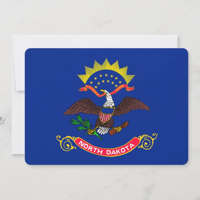 Diseño de la bandera del estado de Dakota del Nort (Anverso)