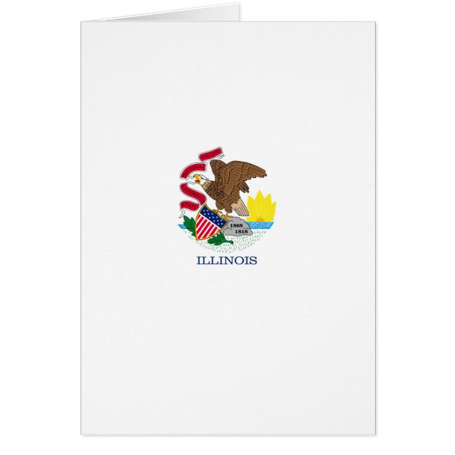 Diseño de la bandera del estado de Illinois (Frente)