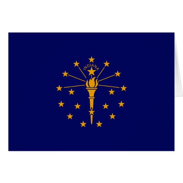 Diseño de la bandera del estado de Indiana (Anverso (Horizontal))
