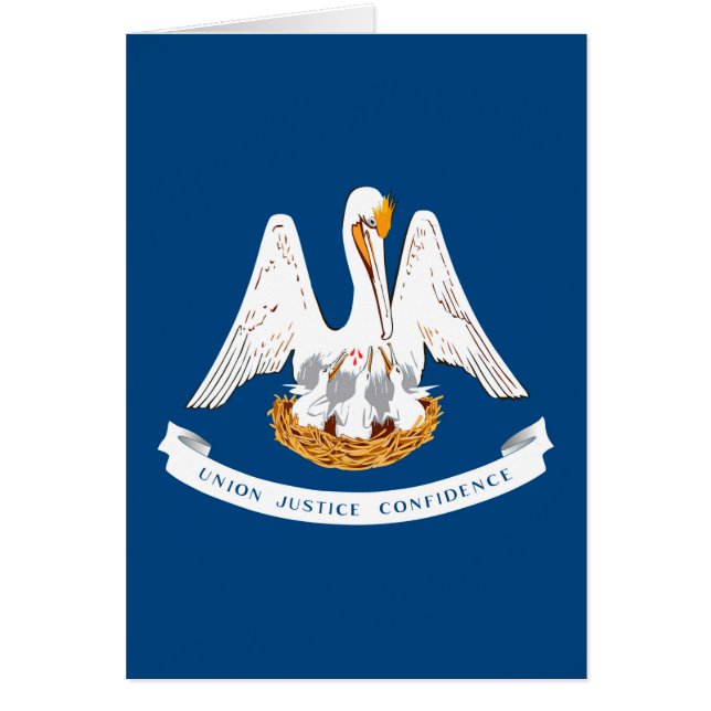 Diseño de la bandera del estado de Louisiana (Frente)