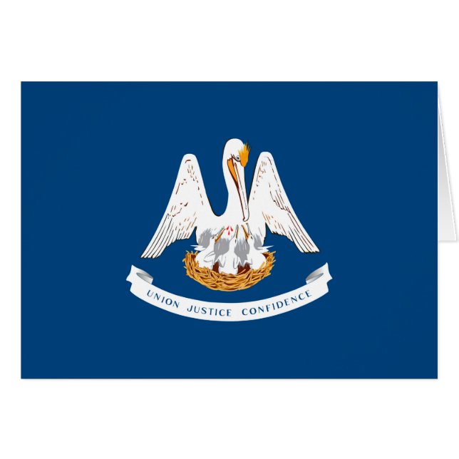 Diseño de la bandera del estado de Louisiana (Anverso (Horizontal))