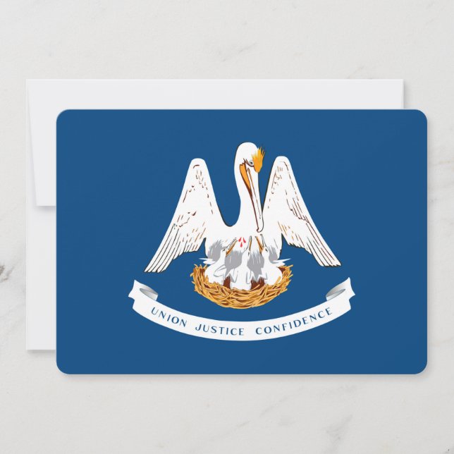 Diseño de la bandera del estado de Luisiana (Anverso)