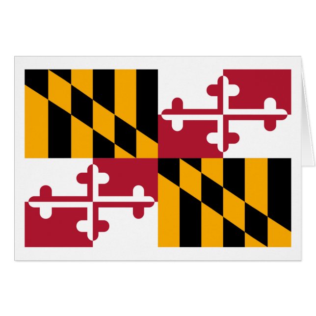 Diseño de la bandera del estado de Maryland (Anverso (Horizontal))