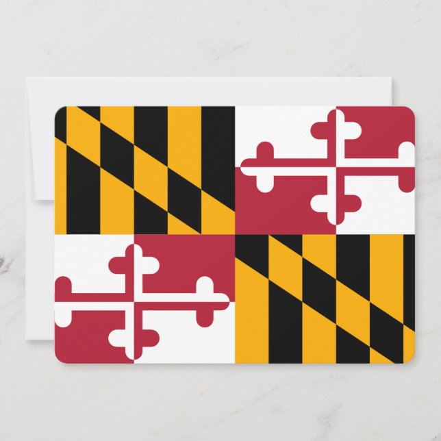 Diseño de la bandera del estado de Maryland (Anverso)
