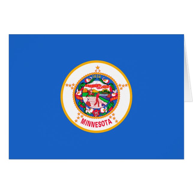 Diseño de la bandera del estado de Minnesota (Anverso (Horizontal))