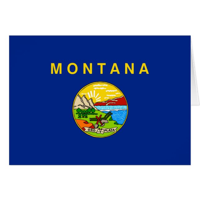 Diseño de la bandera del estado de Montana (Anverso (Horizontal))