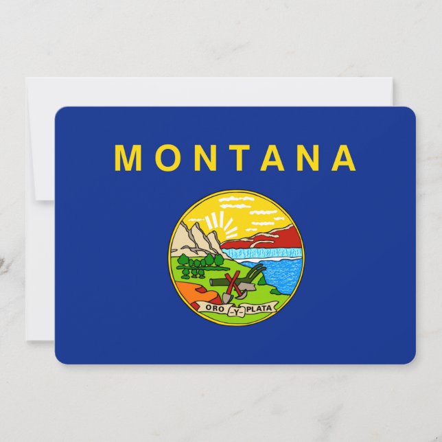 Diseño de la bandera del estado de Montana (Anverso)
