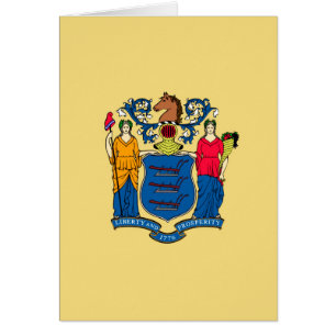 Diseño de la bandera del estado de Nueva Jersey