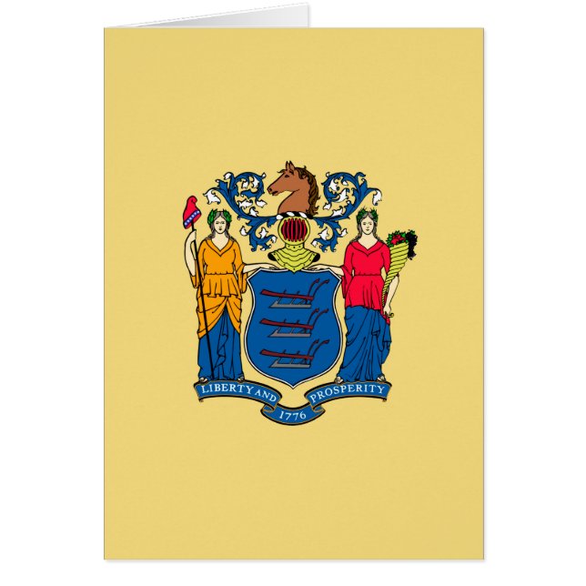 Diseño de la bandera del estado de Nueva Jersey (Frente)