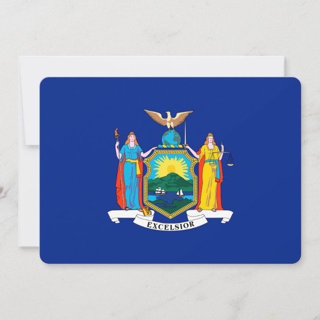 Diseño de la bandera del estado de Nueva York (Anverso)