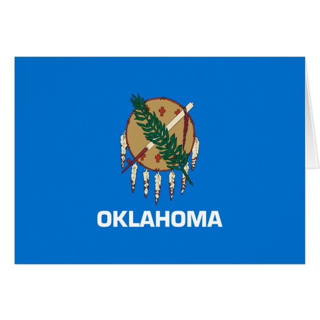 Diseño de la bandera del estado de Oklahoma (Anverso (Horizontal))
