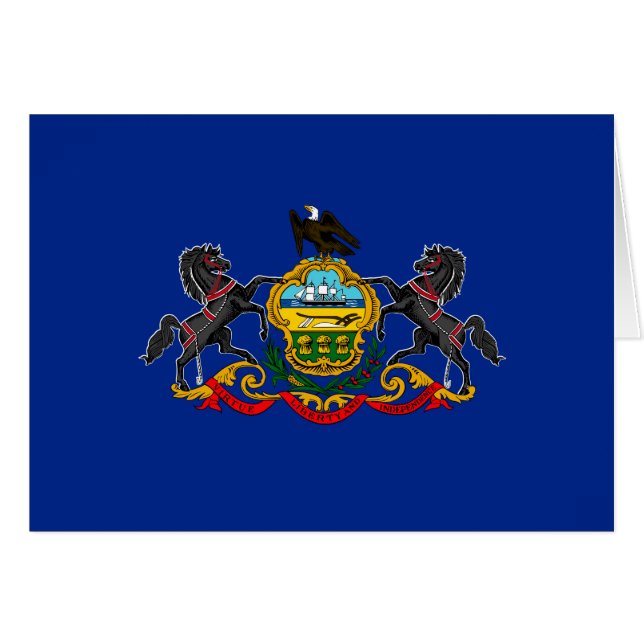 Diseño de la bandera del estado de Pennsylvania (Anverso (Horizontal))