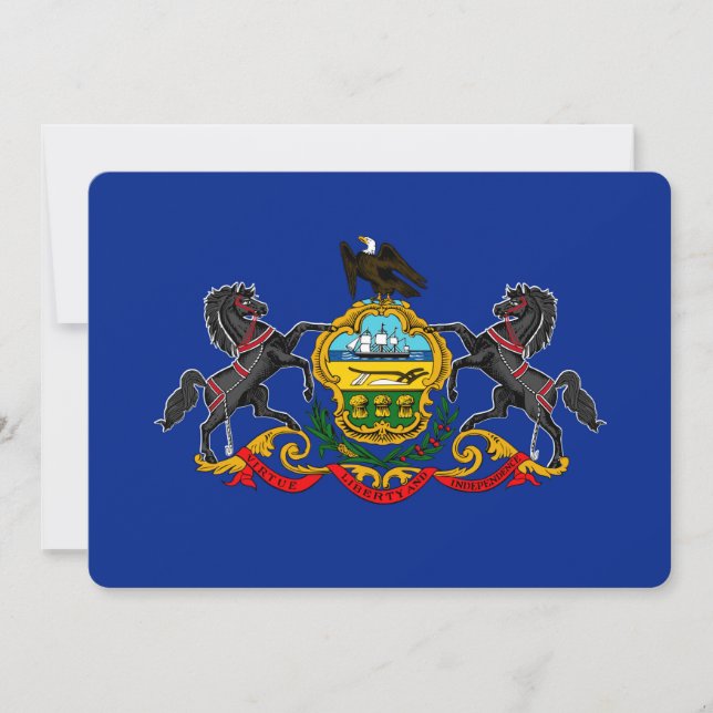 Diseño de la bandera del estado de Pennsylvania (Anverso)