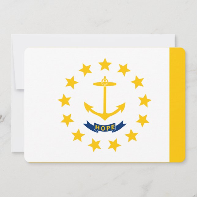 Diseño de la bandera del estado de Rhode Island (Anverso)
