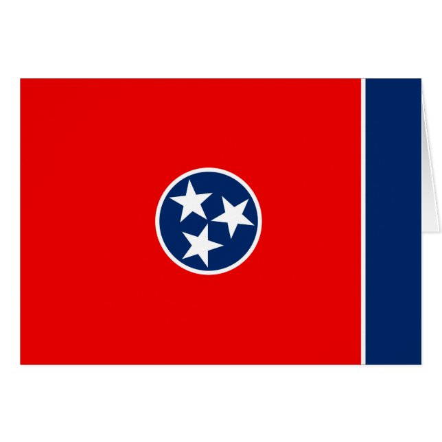 Diseño de la bandera del estado de Tennessee (Anverso (Horizontal))