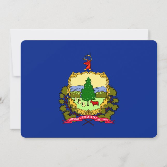 Diseño de la bandera del estado de Vermont (Anverso)