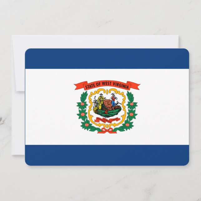 Diseño de la bandera del estado de Virginia Occide (Anverso)