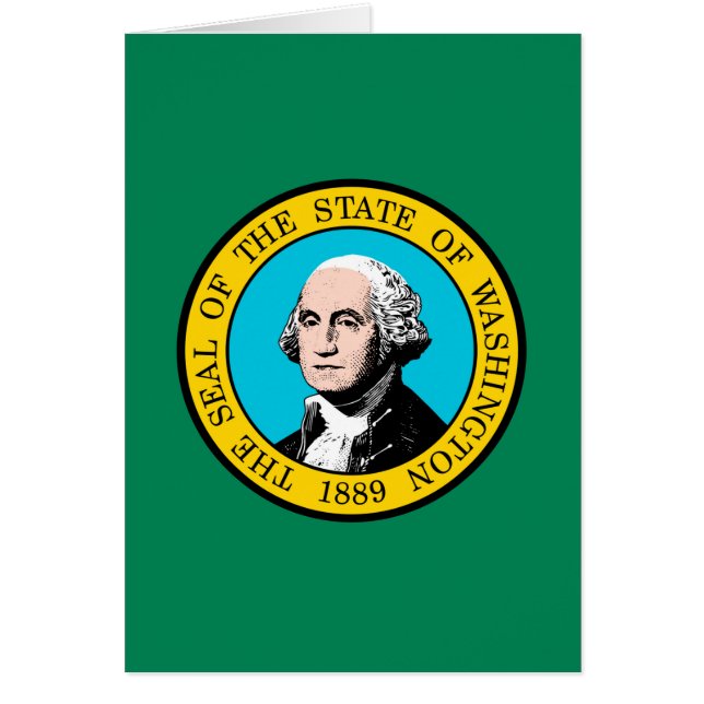 Diseño de la bandera del estado de Washington (Frente)