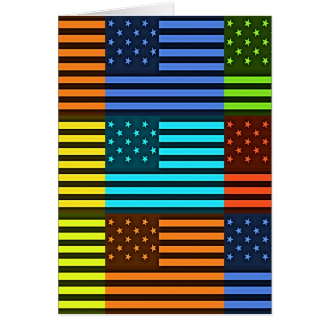 Diseño de la bandera estadounidense inspirada en e (Frente)