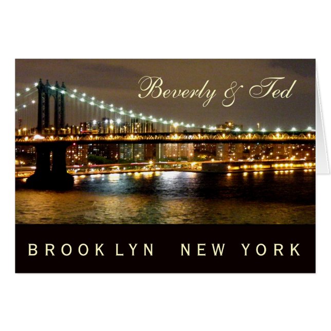 Diseño de la boda de Brooklyn Nueva York (Anverso (Horizontal))