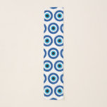 Diseño de la bufanda de chicharrón del patrón del<br><div class="desc">Patrón de diseño de la bufanda de chiffon azul malvado en los ojos. Chal personalizado para cuello,  pelo o cabeza. Accesorio de moda elegante para mujeres.</div>