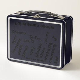 Diseño de la caja de almuerzo Metalizado negra/met