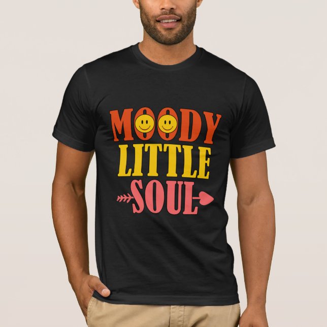 Diseño de la camiseta de alma pequeña Moody (Anverso)