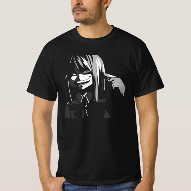Diseño de la camiseta de Anime Tee, Chica suicida  (Anverso)