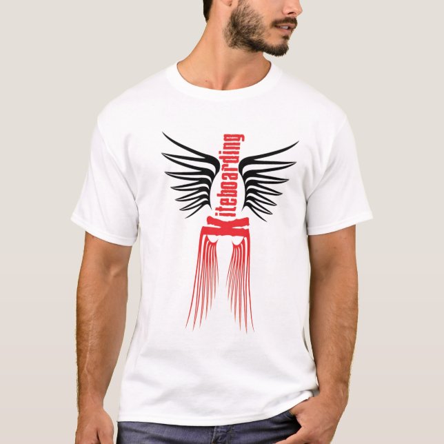 Diseño de la camiseta de Kiteboarding (Anverso)