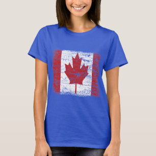 Diseño de la camiseta de la bandera de Canadá de
