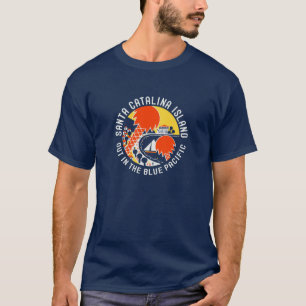 Diseño de la camiseta de la isla de Santa Catalin