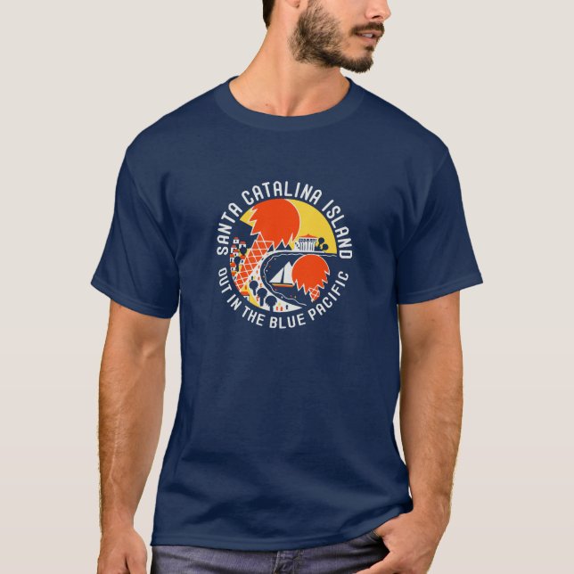 Diseño de la camiseta de la isla de Santa Catalina (Anverso)