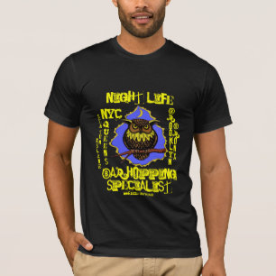 Diseño de la camiseta de la vida de noche de New