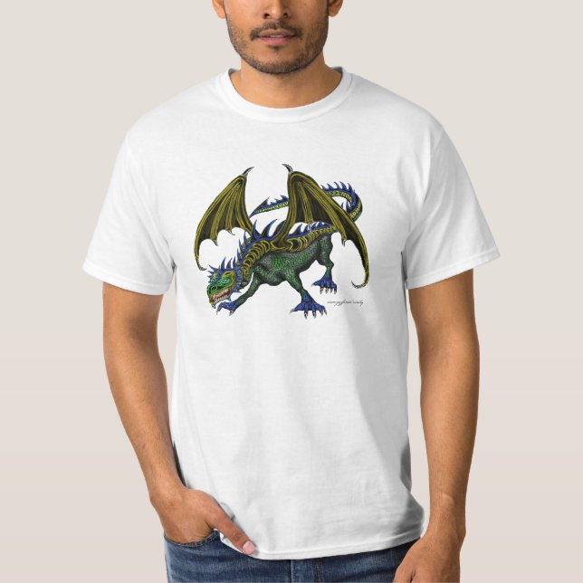 Diseño de la camiseta del dragón (Anverso)