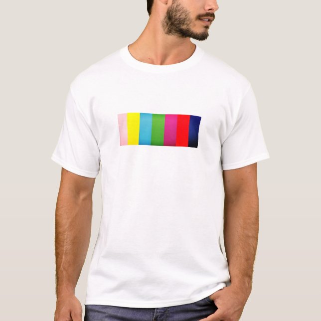 Diseño de la camiseta del espectro de banda de col (Anverso)