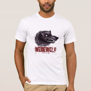 Diseño de la camiseta del hombre lobo