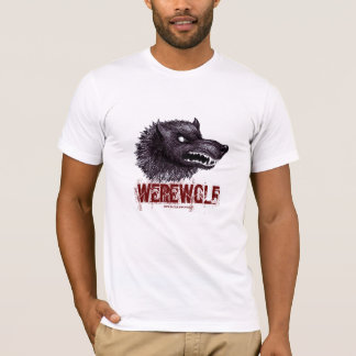 Diseño de la camiseta del hombre lobo