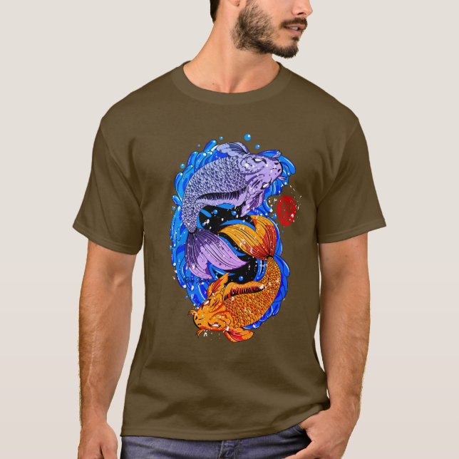 Diseño de la camiseta del Ilustracion de pescado K (Anverso)